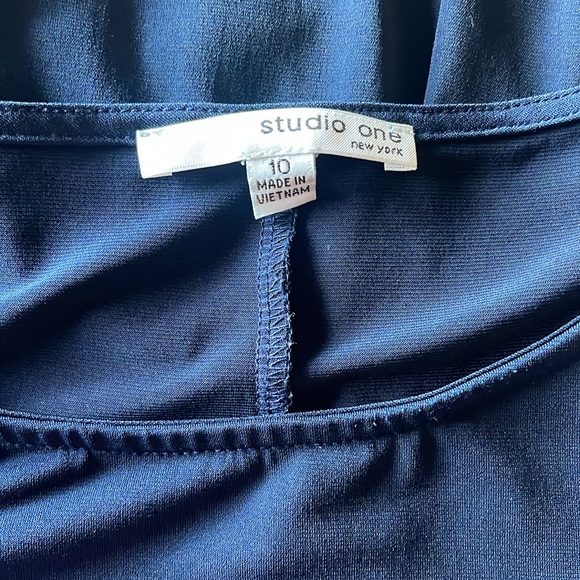 Navy office attire dress - Picture 4 of 4